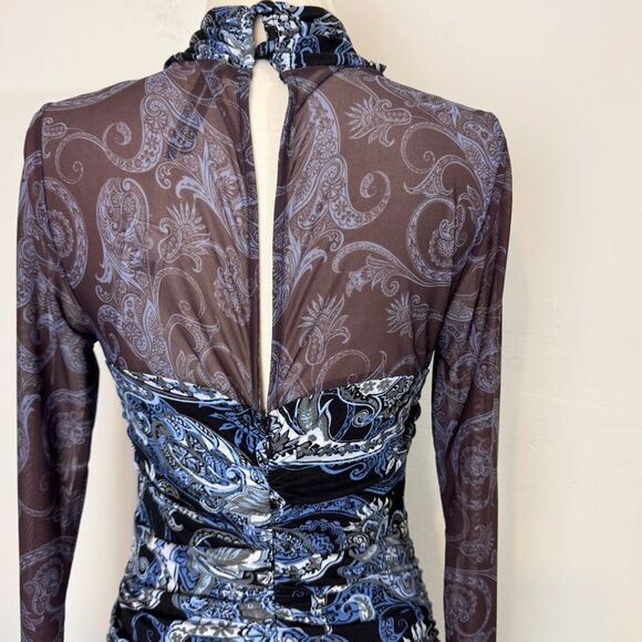 ANTHROPOLOGIE | mesh halter mock-neck dress | medium | new nwt - Picture 6 of 15